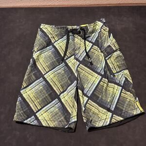 Oakley Board Software Shorts Men Large Vintage Black Surf Swim Trunks Drawstring